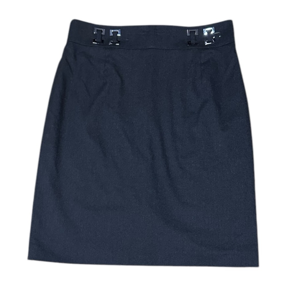 Antonio Melani Charcoal Gray Women's Straight Pencil Skirt Size 12